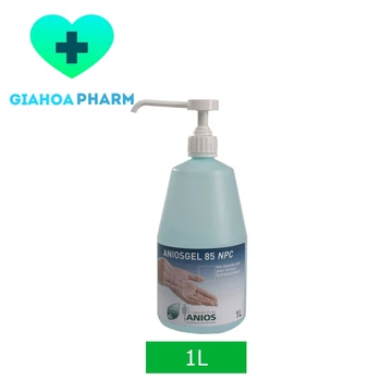 Dung dịch nước rửa tay sát khuẩn Aniosgel 85 NPC 1000ml / 1L (CHÍNH HÃNG) - Rửa tay khô diệt khuẩn nhanh (Pháp) [Anios]