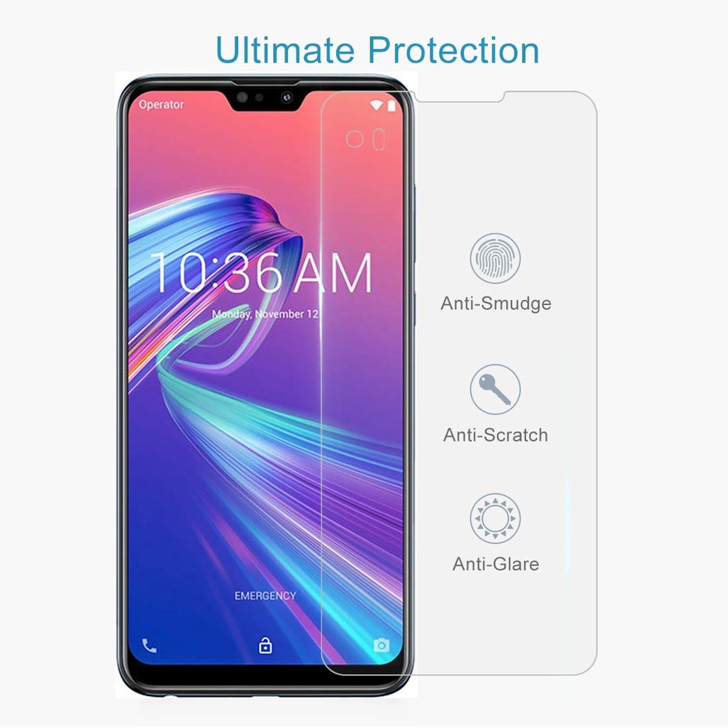 Kính cường lực bảo vệ toàn màn hình cho Asus Zenfone 3 6 ROG Phone II Max Shot Plus Pro M2 M1 Lite L1 5 4 ZB631KL ZB633KL