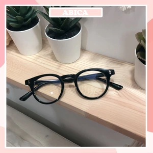 Mắt kính giả cận nữ nam không độ gọng kính cận chữ V phong cách Ulzzang chống tia UV bền đẹp thay được tròng cận 027