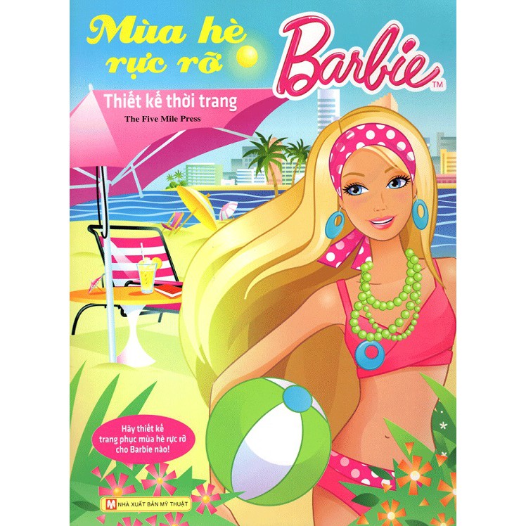 Ảnh Sách Ghép Hình Barbie Thủ Công Dựng Hình Thời Trang Mùa Hè Rực Rỡ 2
