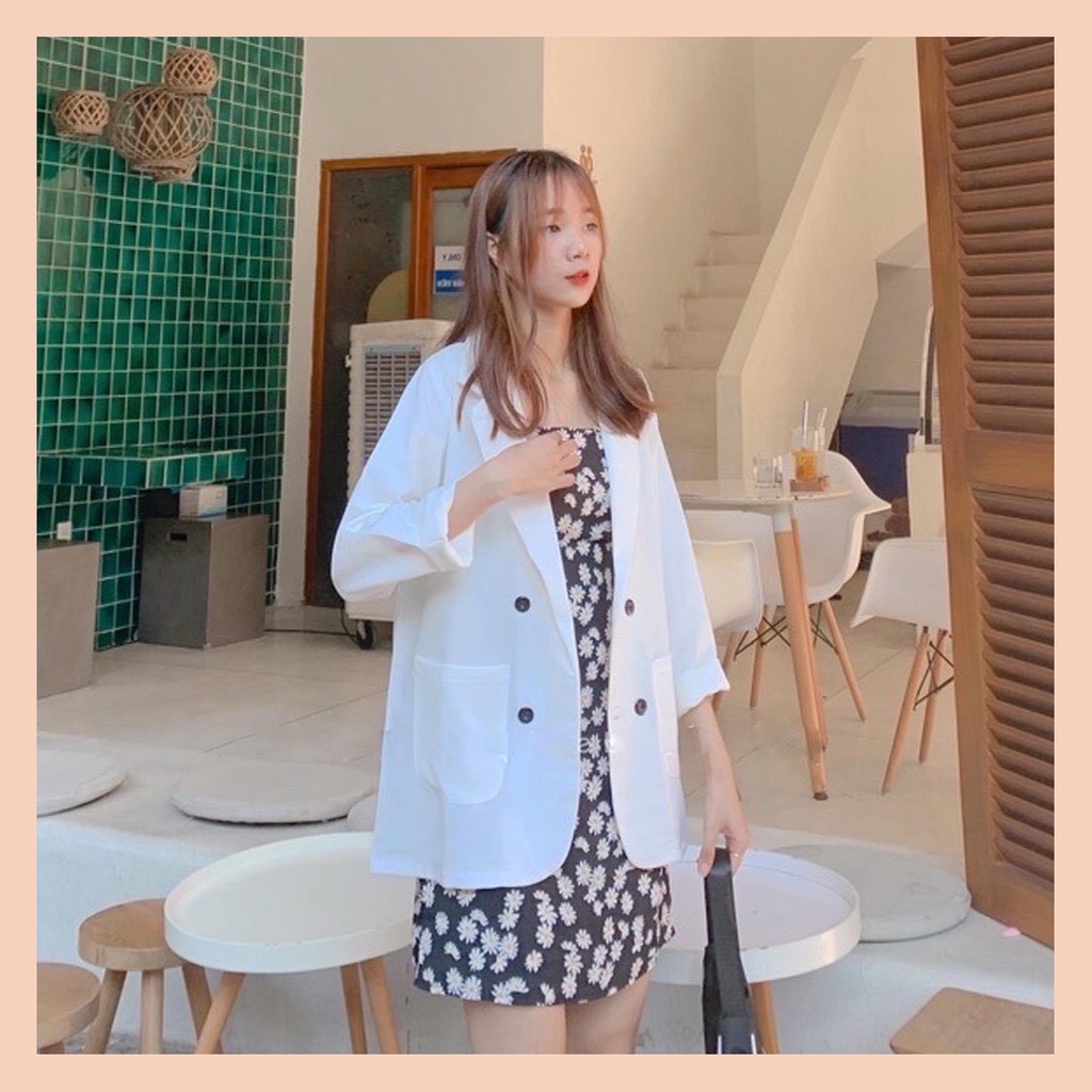 Áo Blazer Nữ UNDERCOOL Tay Trơn Form Rộng Trẻ Trung - Áo vest khoác ngoài 1 lớp K31 - av02