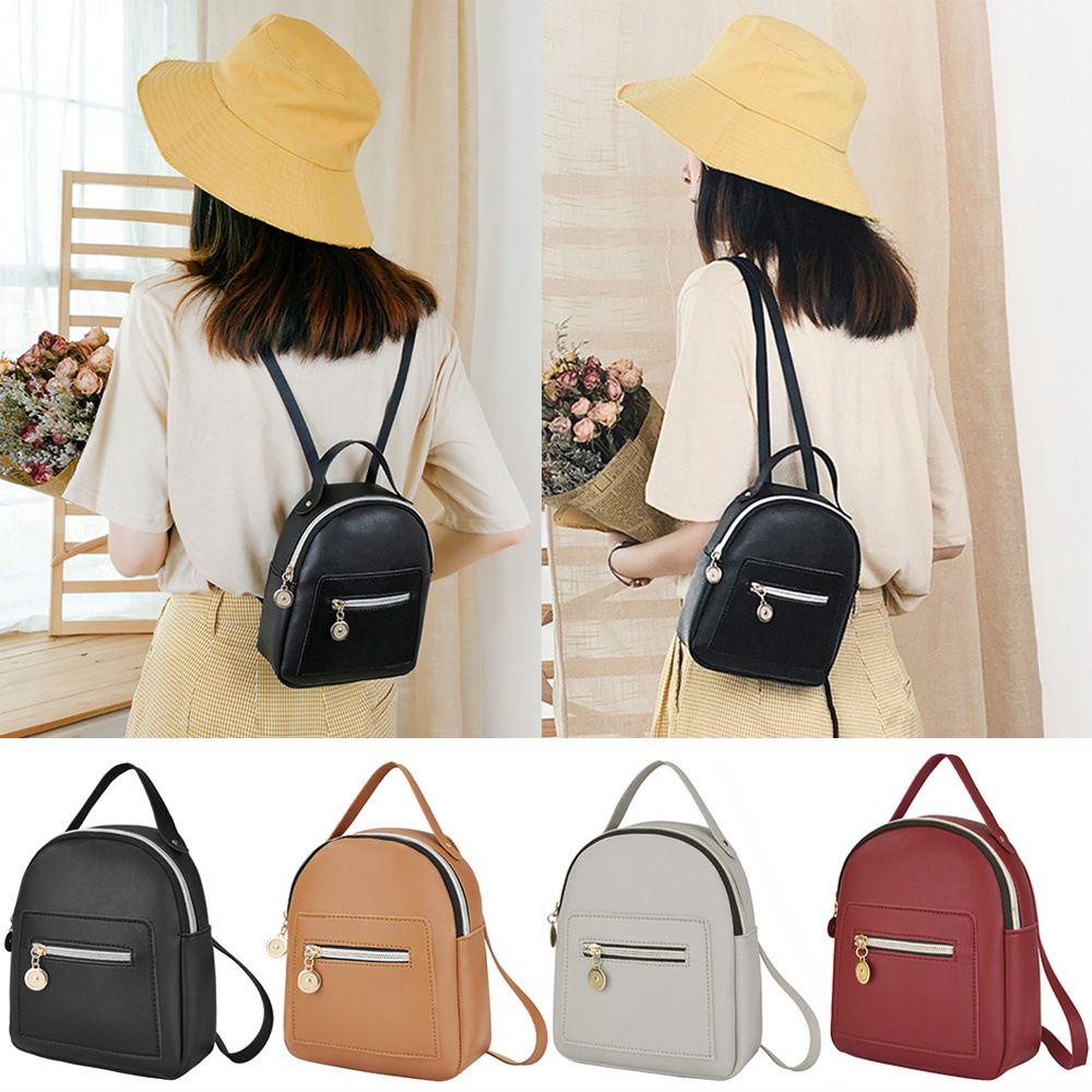 Ba lô Mini HOBBYIN Du lịch bé gái Gói Daypack PU nhỏ