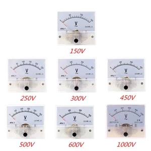 EDB * Bảng điều khiển Vôn kế Analog Con trỏ Vôn Đồng hồ đo điện áp 85L1 AC0-100V Nhựa