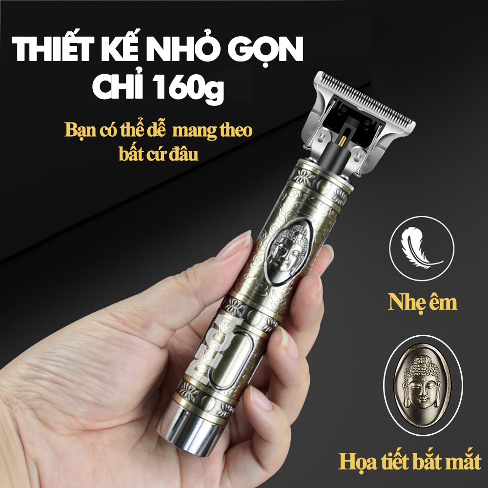 Ảnh Tông đơ chấn viền không dây Kemei KM-1974A có 2 pin rời, có thể sạc lại,có thể khắc tatoo, cạo trắng... - CHÍNH HÃNG 4