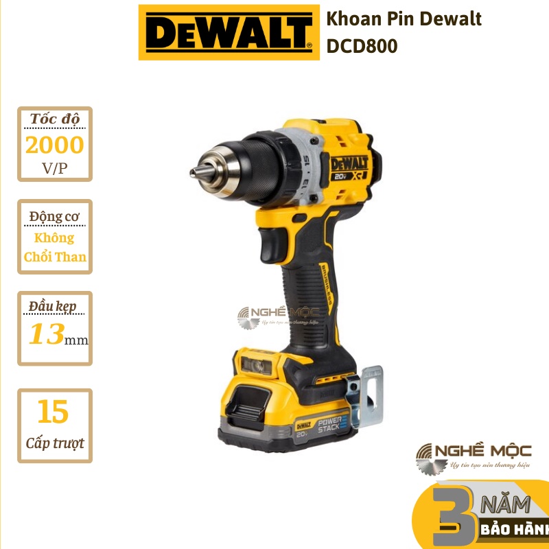 Máy khoan DEWALT DCD800 , DCD801 khoan pin 2 chức năng dewalt 800 chính ...
