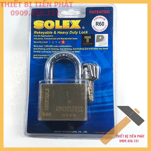 Ổ Khóa SOLEX THÁI LAN, Gồm Nhiều Size: 4P(R40), 5P (R50), 6P (R60), 7P ...
