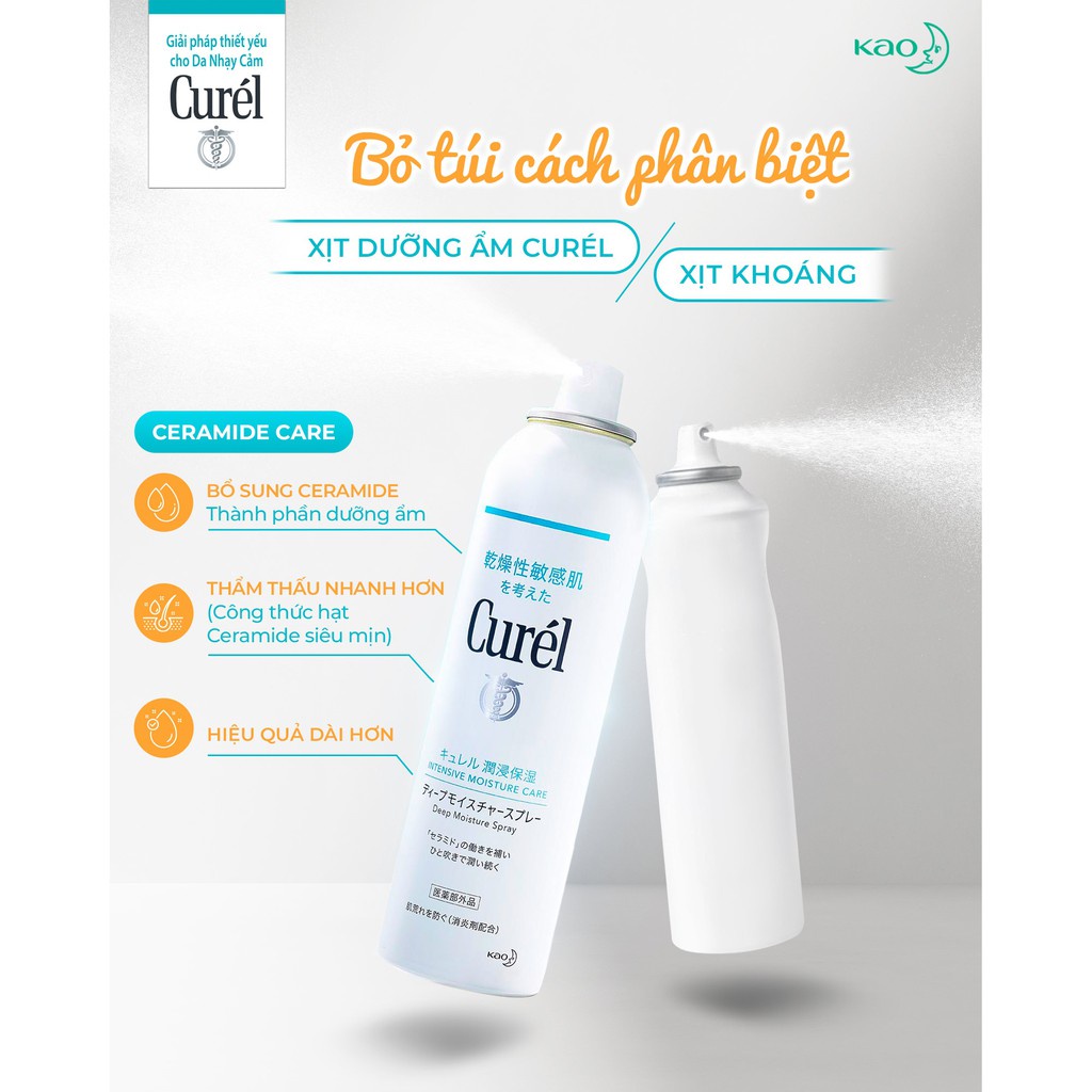Ảnh Xịt dưỡng da cấp ẩm chuyên sâu Curél Intensive Moisture Care Deep Moisture Spray 150g 3