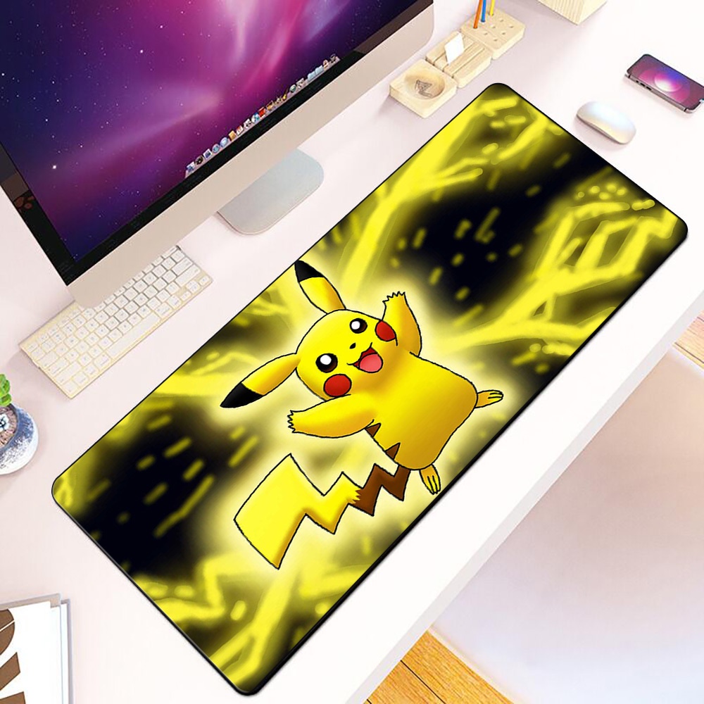 Dễ Thương Pokemon Pikachu pika Mousepad HD In Máy Tính Game Thủ Khóa ...