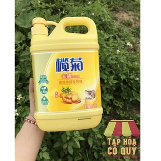 [bán lẻ giá sỉ] Can 1,5l nước rửa bát đậm đặc tinh chất gừng sạch mọi mùi hôi tanh - Tạp hóa cô Quý (M04)