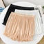 COSCOVED An Toàn Quần Ngắn Giải Trí Quần Short Quần An Toàn Thời Trang Satin Băng Lụa Xù Mùa Hè Nữ Bí Ngô Quần Short Quần