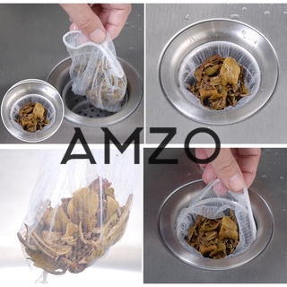AMZO_COMBO 100 TÚI LỌC RÁC BỒN RỬA CHÉN BÁT, TÚI LƯỚI LỌC RÁC CHẬU RỬA BÁT, BỌC ĐỰNG RÁC BỒN RỬA
