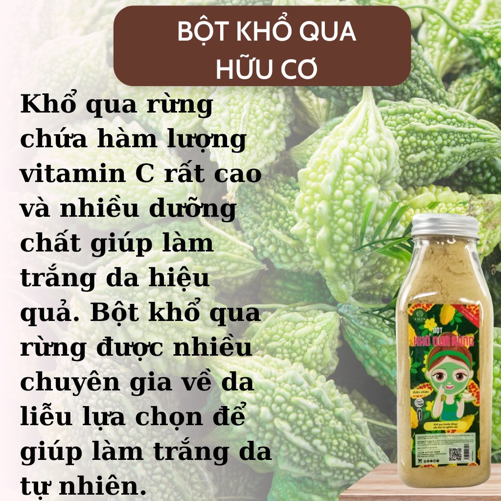 Bột khổ qua nguyên chất, mặt nạ bột khổ qua Calen Mask