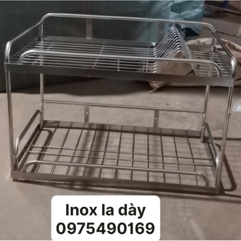 Trạn bát giá úp bát inox 2 tầng 3 tầng treo tường loại dày ống đũa inox dày