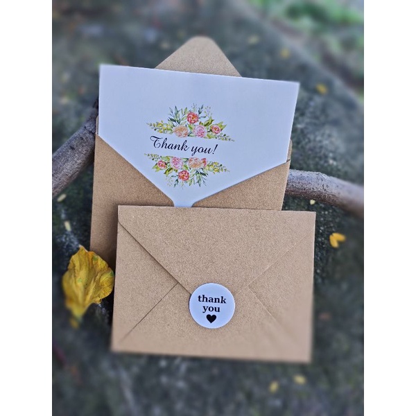 combo 10 bộ Thiệp Cảm Ơn, Thiệp Thank You, Chúc Mừng (Bộ gồm: 1 thiệp, 1 p.bì,)
