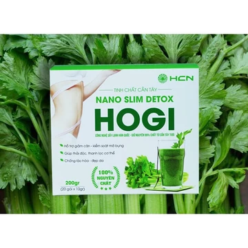 [MUA 3 TẶNG 1] Tinh Chất Cần Tây Nano Slim Detox Hogi Hỗ Trợ Giảm Cân Kiểm Soát Mỡ Bụng, Thải Độc Cơ Thể, Chống Lão Hoá