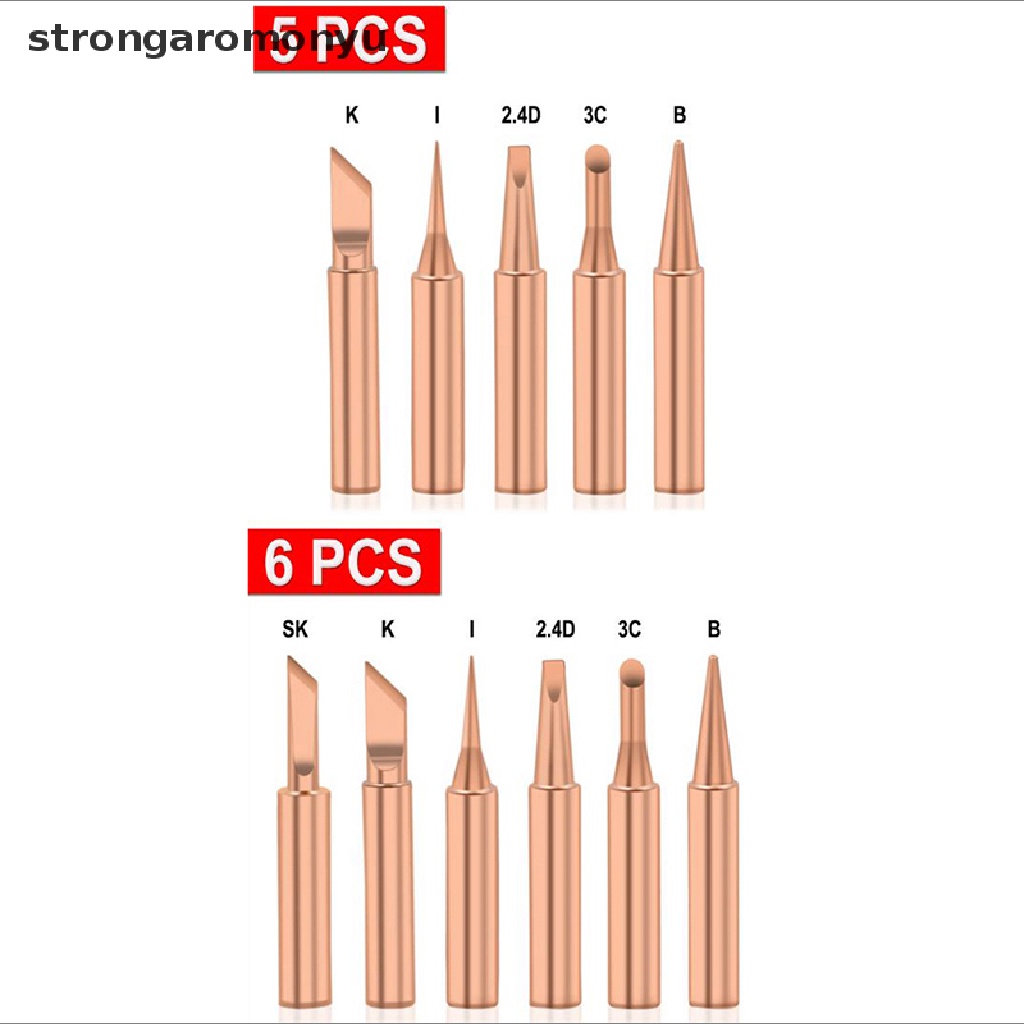 Yu Pcs Pure Copper M T Solder Iron Tip Lead Free Solder Tip