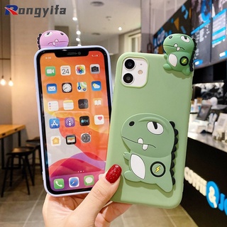Ốp điện thoại silicon hình khủng long thời trang cho Iphone 13 12 11 Pro Xs Max Mini 8 7 6s 6 Plus 5s 5 Se 2020