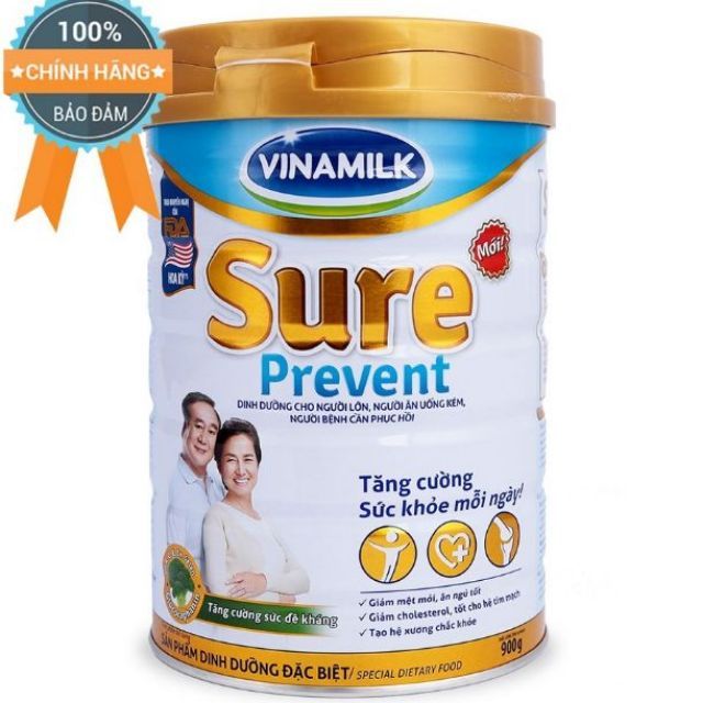 Sữa bột Vinamilk Sure Prevent 900g | Shopee Việt Nam