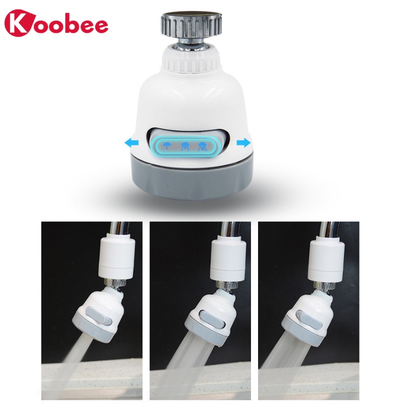 Đầu Vòi Rửa Tăng Áp Lực Nước 3 Kiểu Phun - Đầu Xoay Linh Hoạt Xoay 360 Độ (CSNC03)