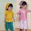 Bộ bà ba mẫu mới từ Bộ quần áo bà ba vải gấm lụa cho bé gái TB12