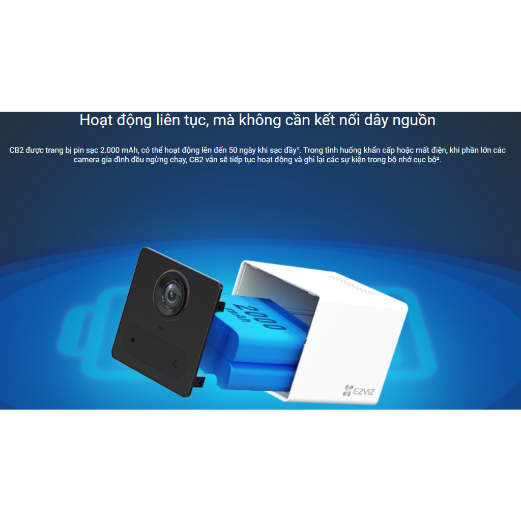 Ảnh Camera an ninh Wifi dùng pin Ezviz CB2 2