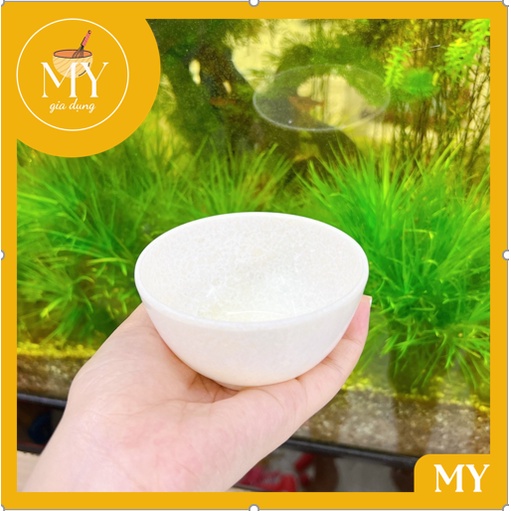 Chén nhỏ nhựa Melamine (CO09)  Vân Đá Trắng -size Ø9 x 5 cm  Chén chè nhỏ