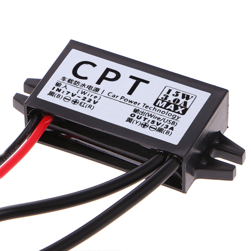 Fol DC-DC 12V sang 5V 3A 15W Bộ chuyển đổi nguồn ô tô Micro Mini USB Bộ điều chỉnh đầu ra Bộ chuyển đổi màn hình Led Bộ khuếch đại công suất