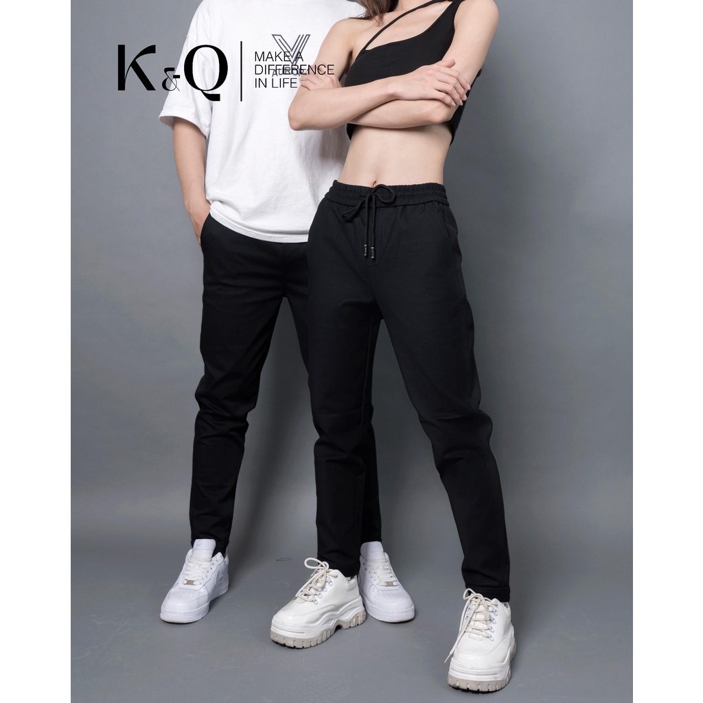 Ảnh Quần ống suông KQ STYLING kaki co giãn cao cấp đen 3