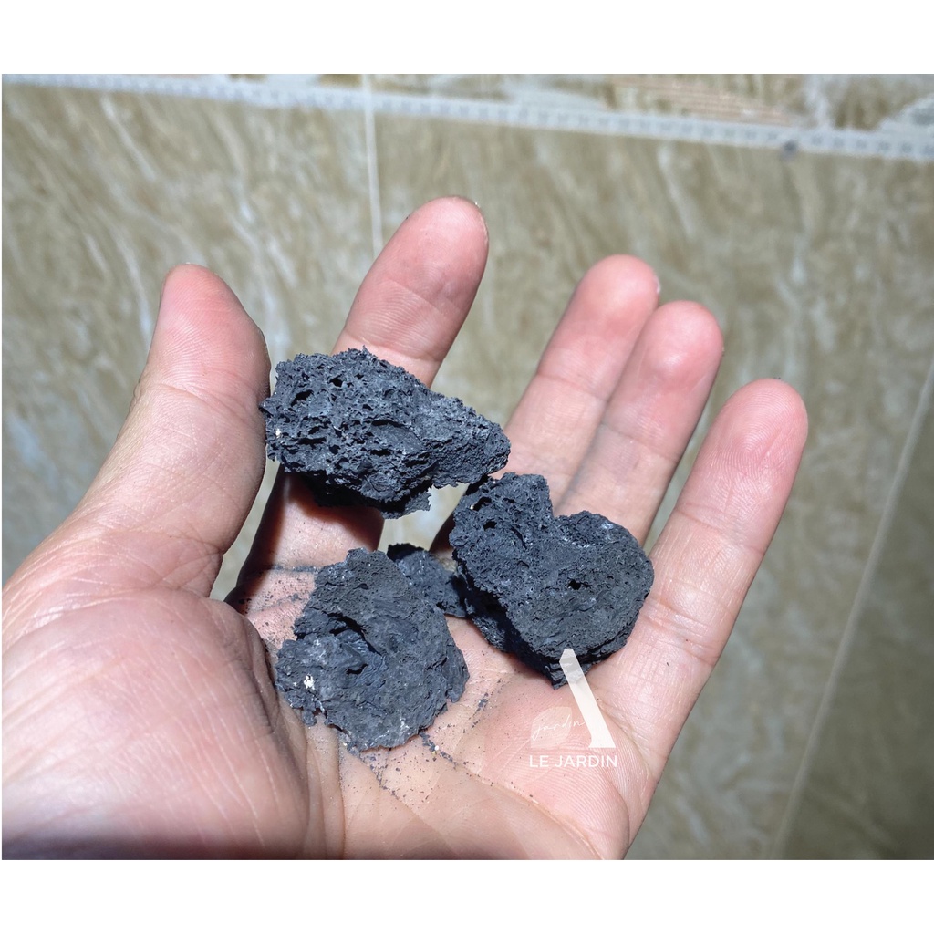 Đá đen - Gia Lai - dẫn ẩm và ngậm nước tốt - đá trồng rêu - đá ươm rêu ...