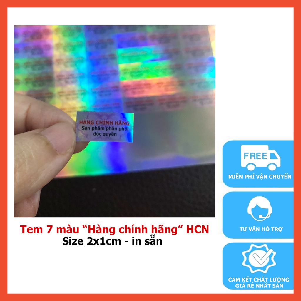 100 cái tem 7 màu size 2x1cm | Shopee Việt Nam