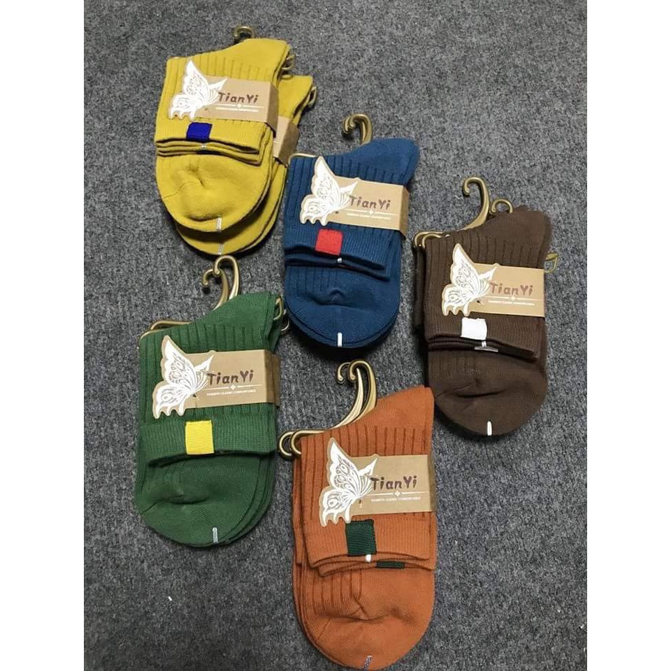 Set 10 tất len cao cổ dệt tay Tianyi