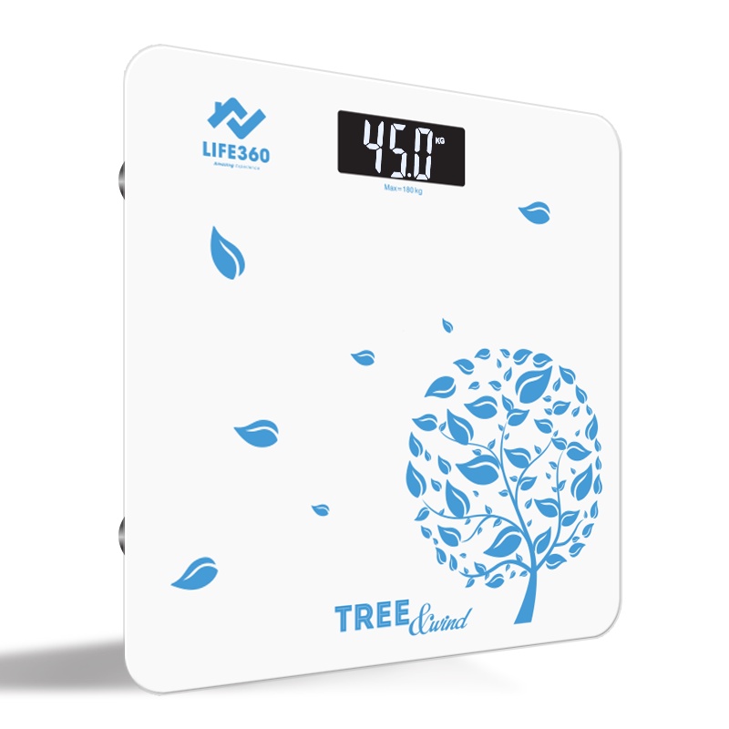 Ảnh Cân Điện Tử Sức Khỏe Life360 AR-S17H - Cân Điện Tử Thông Minh- Mặt Kính Cường Lực, Hàng Chính Hãng 3