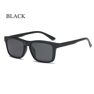 Kính Mát Phân Cực Từ Tính Kẹp Cận Thị Vuông Unisex Kẹp Polaroid Chụp Kẹp Trên Kính Từ Tính
