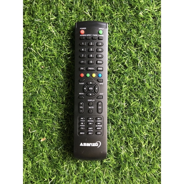Điều khiển tivi ASANZO dòng LED LCD loại có nút xanh ở trên cùng ,Remote từ xa tivi ASANZO led lcd