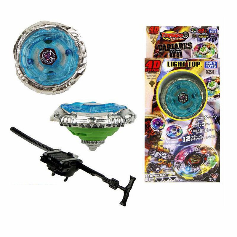 Random Color 4D/6D Metal Fusion Masters Beyblade LED Light Top Starter Launcher
