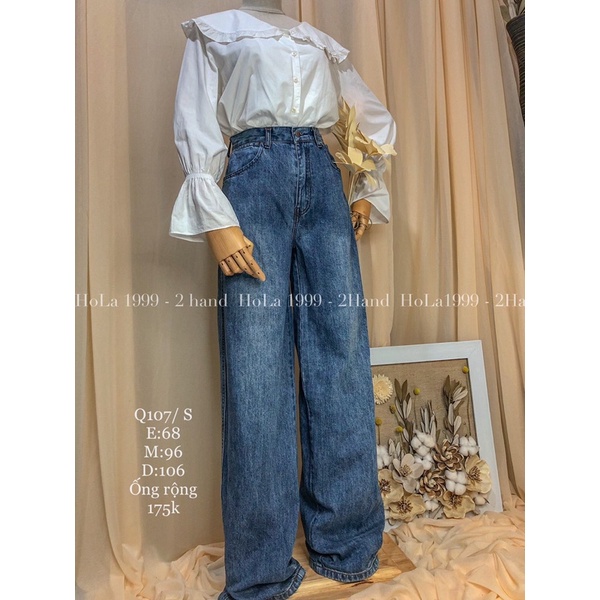 quần jean 2hand ống rộng | Shopee Việt Nam