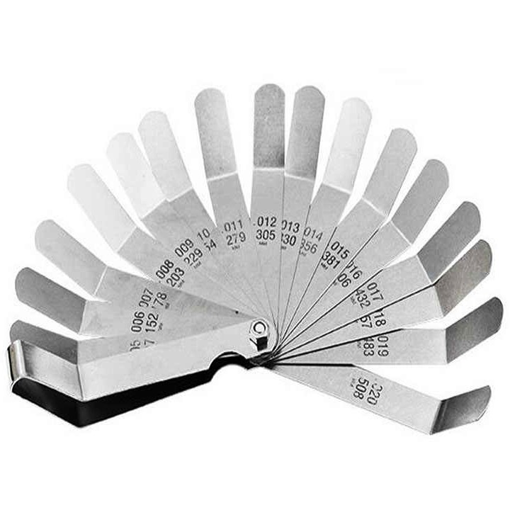 Thước đo khe hở ❤️FREESHIP❤️ Thước căn lá inox 0.127-0.508mm - thước lá đo khe hở bằng thép không gỉ