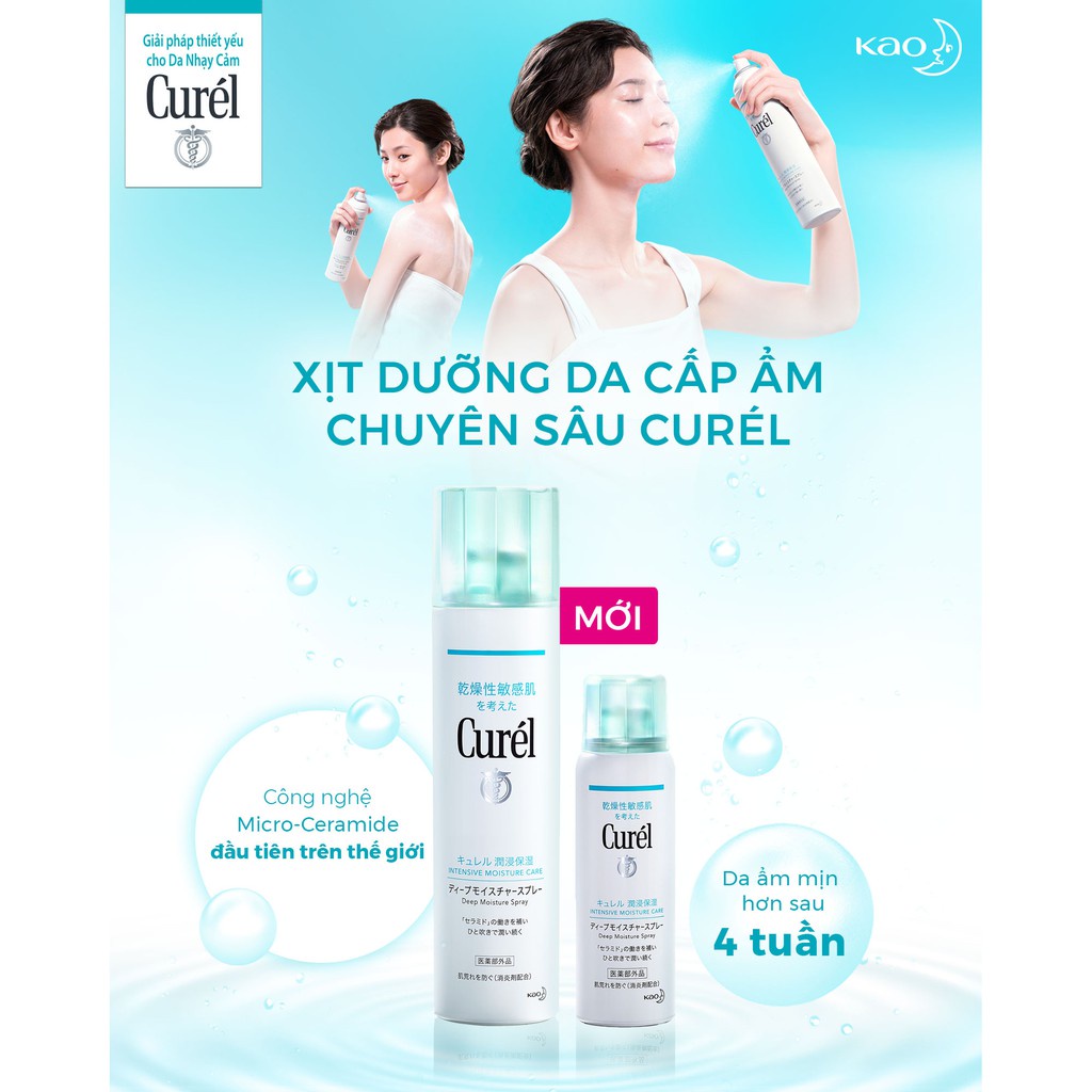 Ảnh Xịt dưỡng da cấp ẩm chuyên sâu Curél Intensive Moisture Care Deep Moisture Spray 60g 3