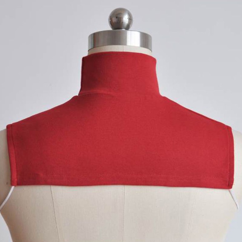Unisex Solid Color Turtleneck Half  Dickey Detachable Fake Collar Neck Warmer