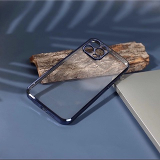 Ốp silicon Likgus trong suốt viền si màu bảo vệ camera cho iphone 11/11pro/11promax/12/12pro/12promax