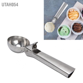 Ice Cream Scoop, 304 Stainless Steel Ice Cream Ball Scoop with Trigger Thrifty  Ice Cream Ball Spoon for Yogurt Fruits