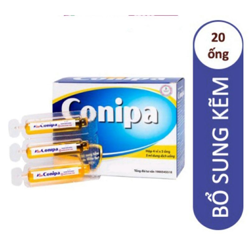 BỔ SUNG KẼM CONIPA 5ML Hộp 20 ống | Shopee Việt Nam