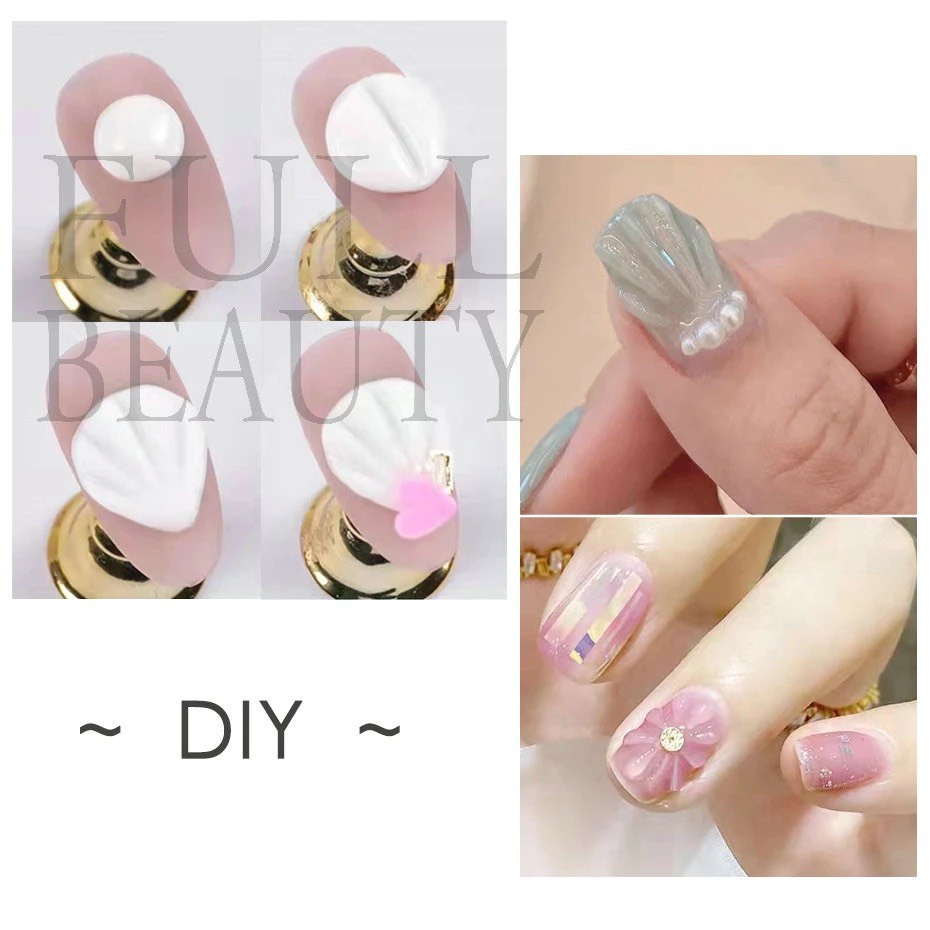 Gel thuỷ tinh, gel đa năng , gel nặn chi tiết nổi 4D trang trí móng
