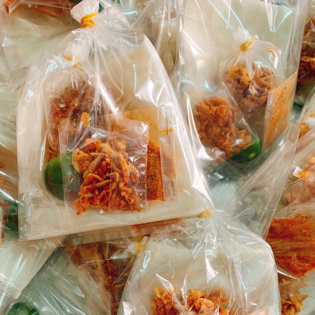 Bánh tráng muối nhuyễn hành phi ( tỏi phi)