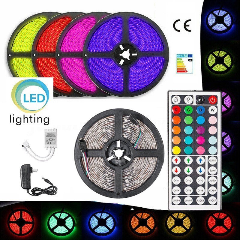 Dây Đèn Led 5m 12v Ip65 5050 Rgb Ir 300 Bóng Chống Nước | Shopee Việt Nam