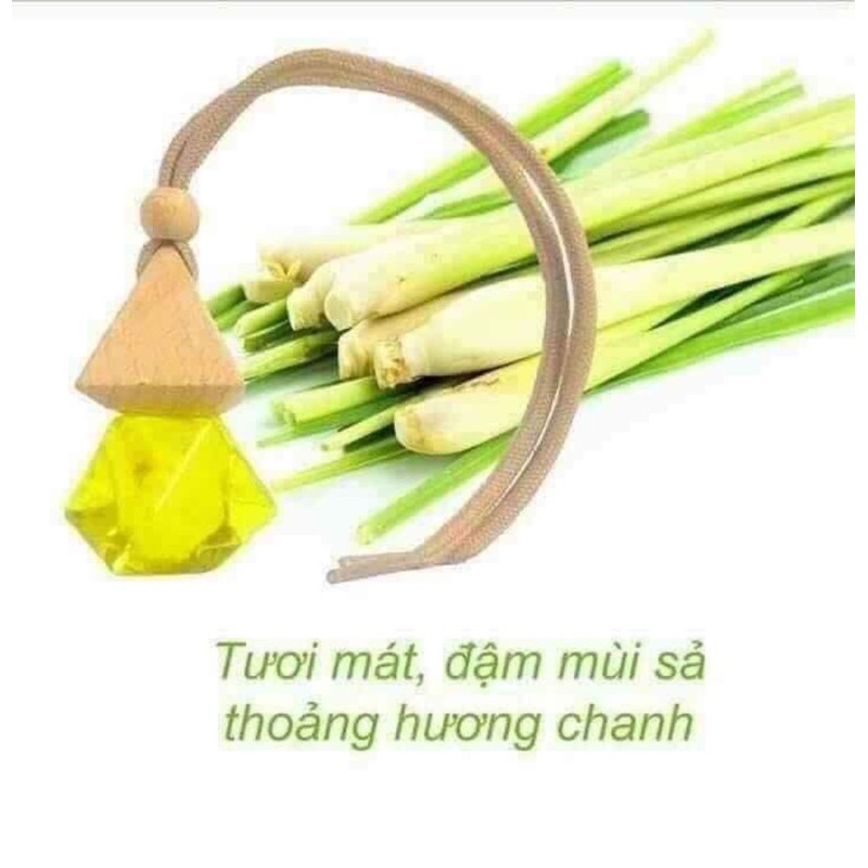 Tinh Dầu Xả Chanh Treo Xe Ô Tô - Đậm Đặc Nguyên chất 100%- Khử Mùi Xe Ô Tô