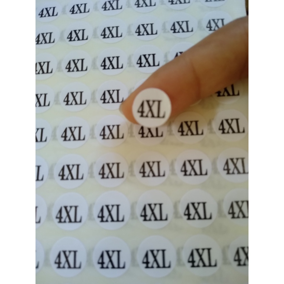 [Deal.2k]dán size quần áo_Sticker dán size mac_Nhãn Size quần áo_Đủ ...