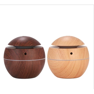 Máy xông tinh dầu ⚜️FREESHIP⚜️ Máy xông tinh dầu vân gỗ MẪU MỚI 2022, Khuếch Tán Tinh Dầu Vân Gỗ Nhỏ