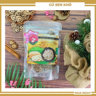 Củ Sen khô loại 1 thượng hạng Senfarm bịch 150g (nấu chè, nấu canh, pha trà) hỗ trợ cải thiện giấc ngủ, tốt cho tim mạch