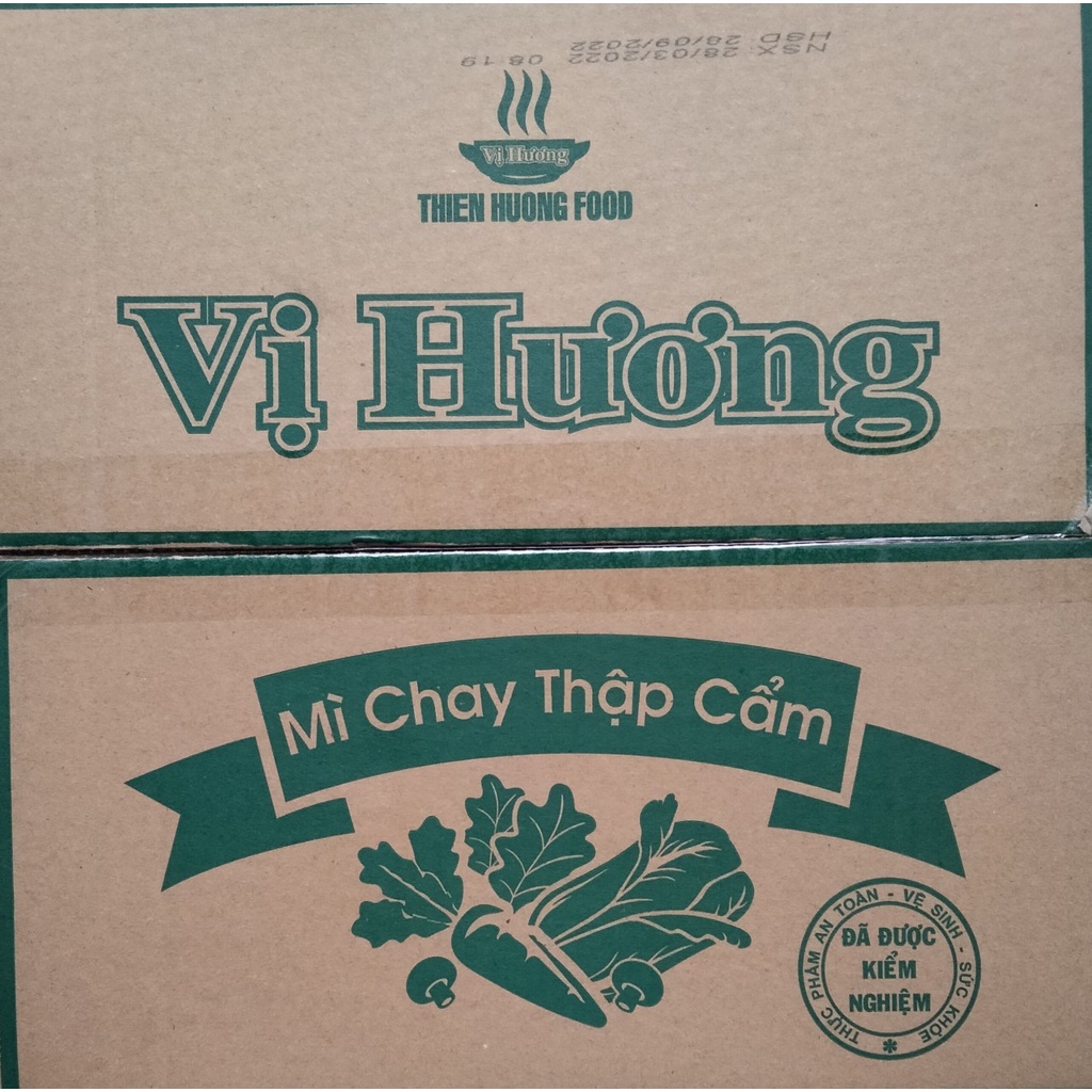 (Giảm 9%)(Free ship)Thùng 30 gói Mì Chay Thập Cẩm Rau Nấm Thiên Hương 65gr